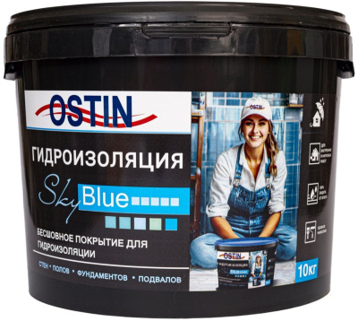 Гидроизоляция OSTIN полимерная акриловая, 5 кг